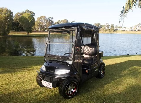 2021 ECAR 627 2 Seat Black Golf Cart