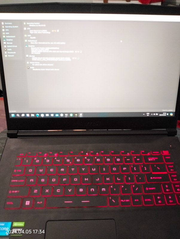 MSI GF63 Thin Gaming laptop for sale