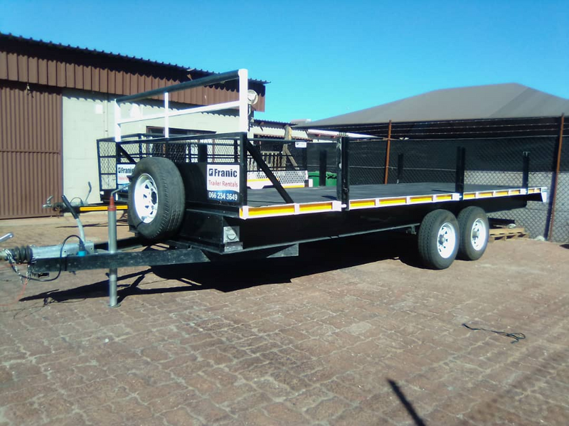 Trailers six meter flatbed trailers for hire