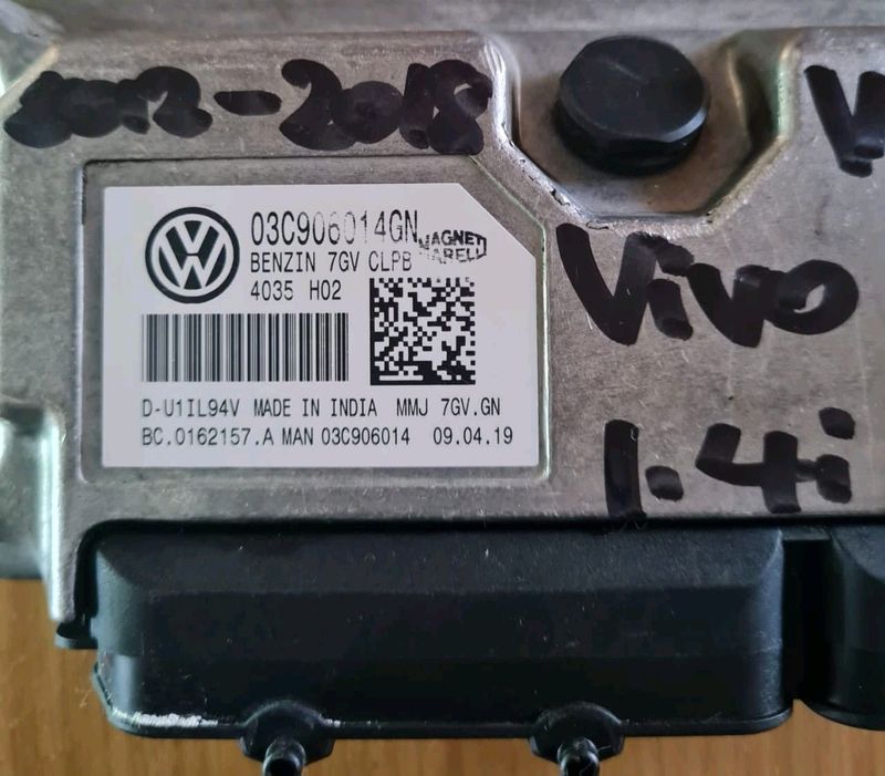 VW Polo Vivo 1.4i 16V 2012-2018 MAGNETI MARELLI ECU part # 03C 906 014 GN
