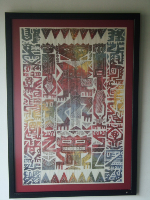 Tribal batik painting print by PRAGITHA