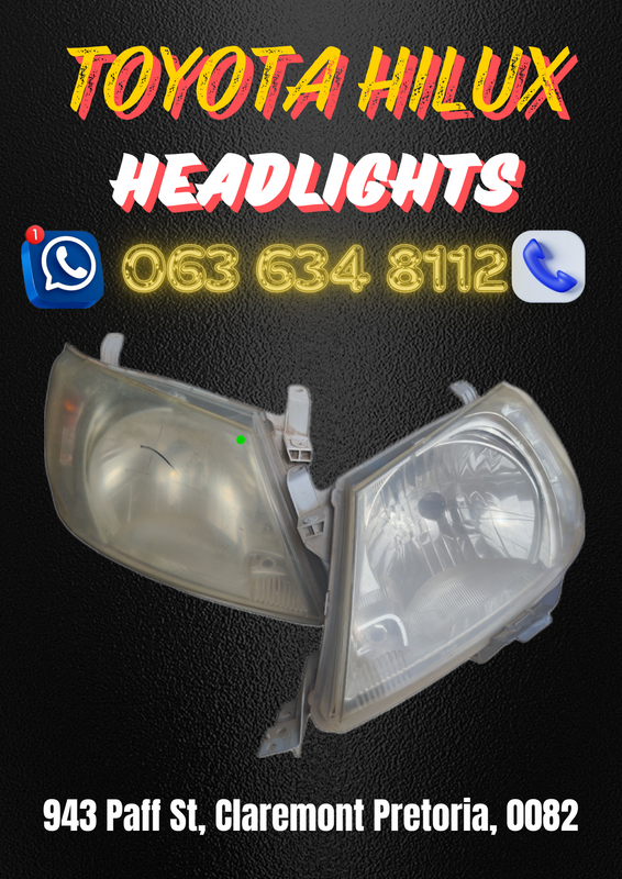 Toyota Hilux headlights Call or WhatsApp me 0636348112