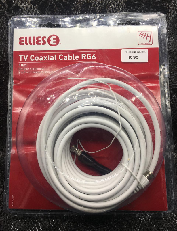 Ellies TV Coaxial Cable 10M RG6