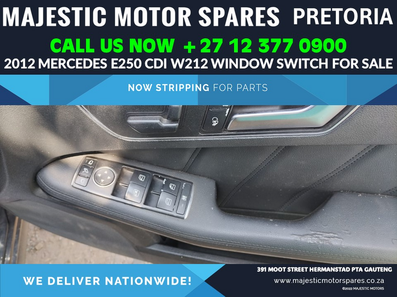 Mercedes E250 cdi W212 window switch for sale used