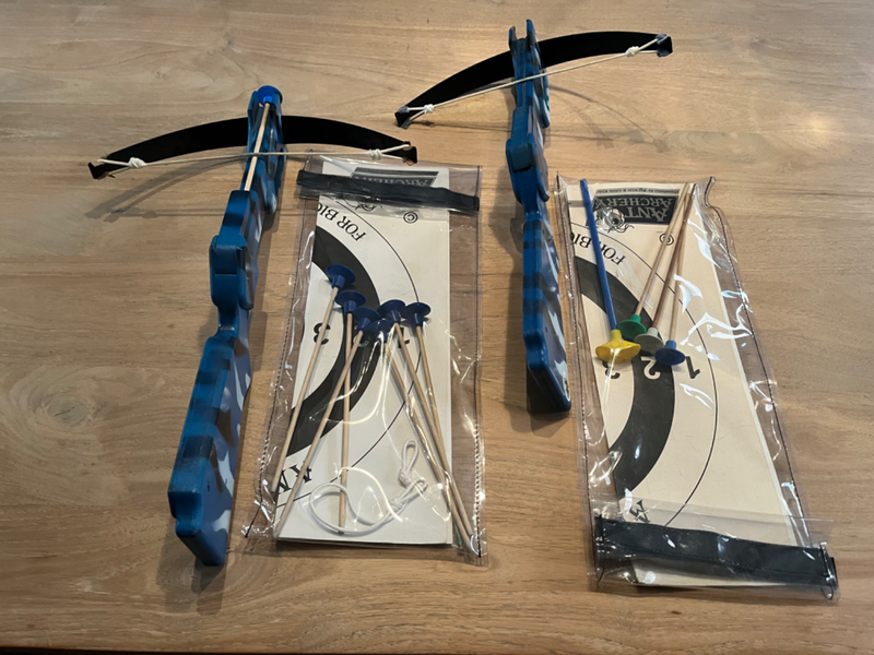 Crossbows (x4) for kids (ages 6-12)