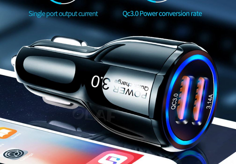 Universal Car Charger USB Vehicle Dual USB Charger 2 Port Power adapter