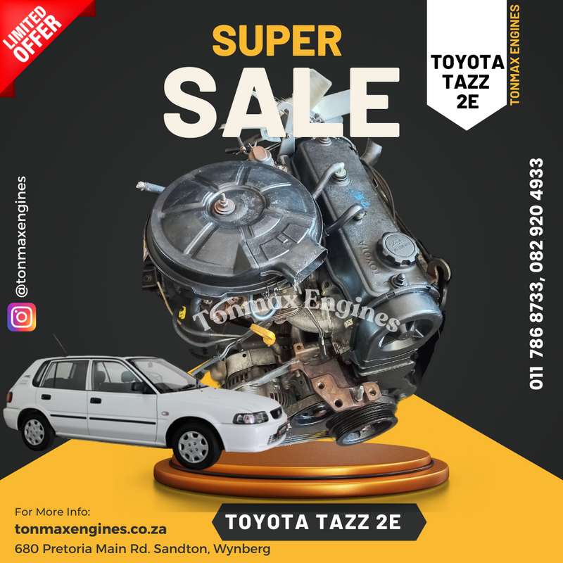 Toyota Tazz 2E Engines for Sale