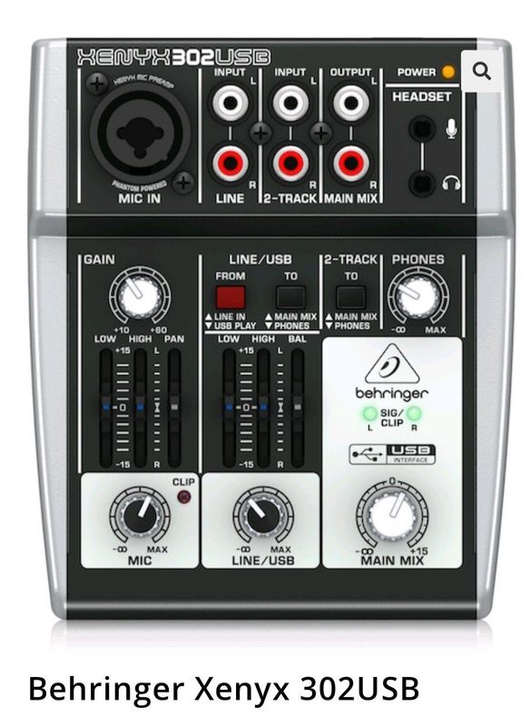 Passive Mixer- Behringer XENYX302USBNew