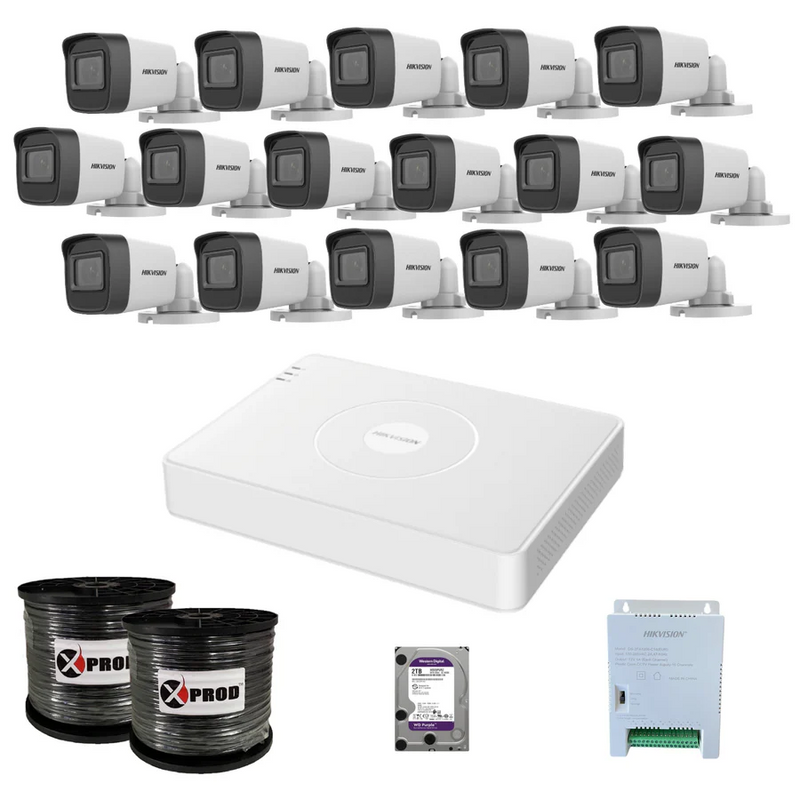 Hikvision 16 Channel 1080p Complete Kit - New Model - For R 8 499  - INSTALLATION OPTIONAL EXTRA