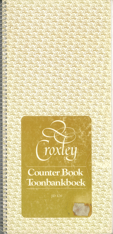 Croxley Counter Book