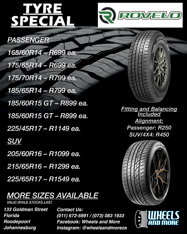 14 - 17 Inch Tyre Specials - Rovelo - GT Radial