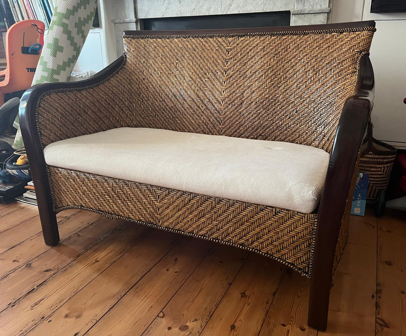 Vintage Wicker Couch