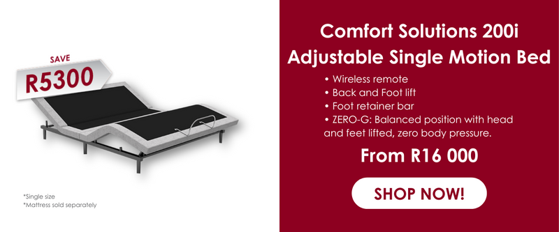 Motorised bed bases with wireless remote control from R16 000 excludes mattress