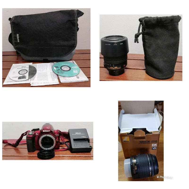 Nikon d3100 digital camera and lenses