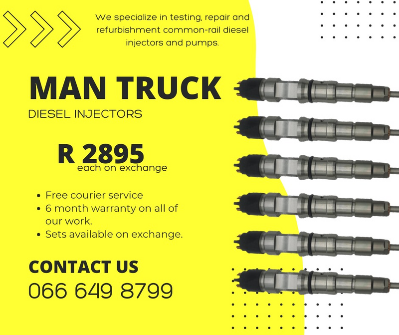 MAN truck diesel injectors for sale on exchange