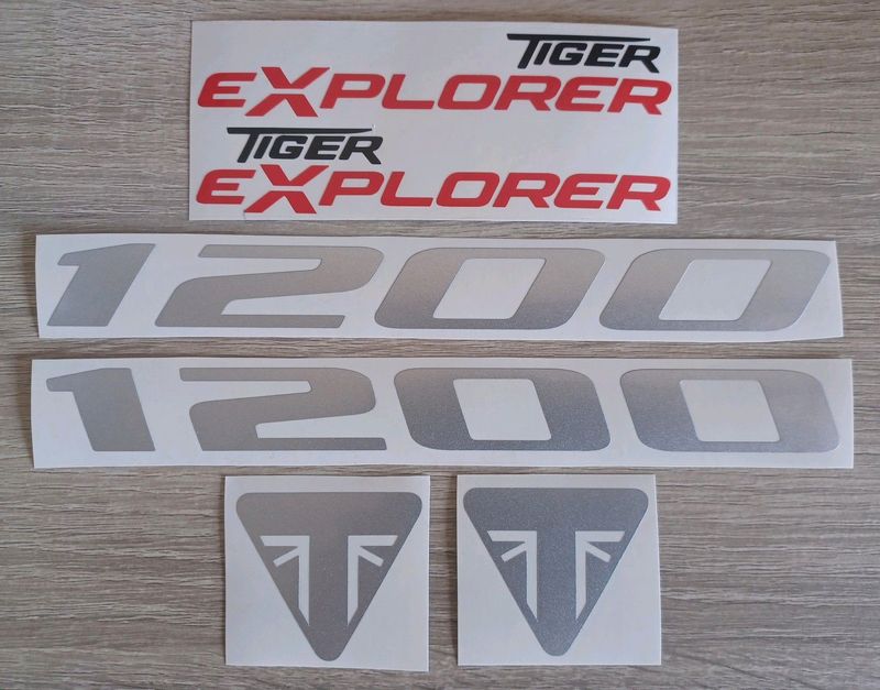 2012 Triumph Tiger Explorer 1200 decals stickers sets