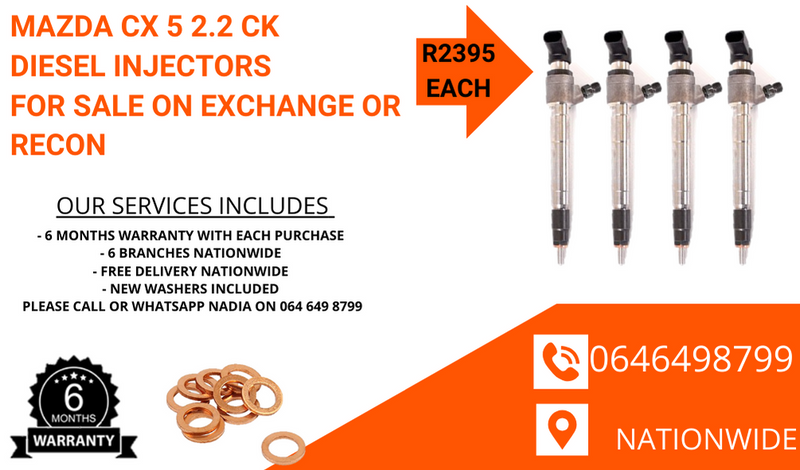 Mazda CX5 diesel injectors for sale on exchange or to recon your own