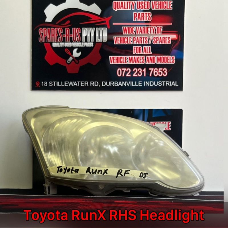 Toyota RunX RHS Headlight for sale
