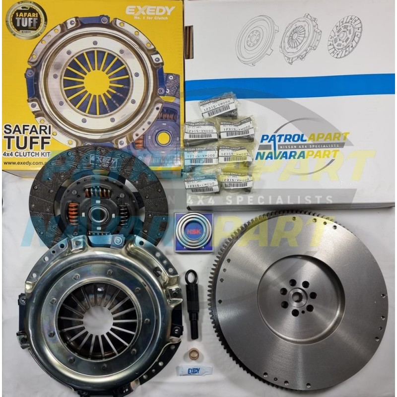 Exedy Safari Tuff Stage 1 Nissan Navara 2.5 TD (YD25) Clutch Kit &amp; Solid Flywheel - 275mm