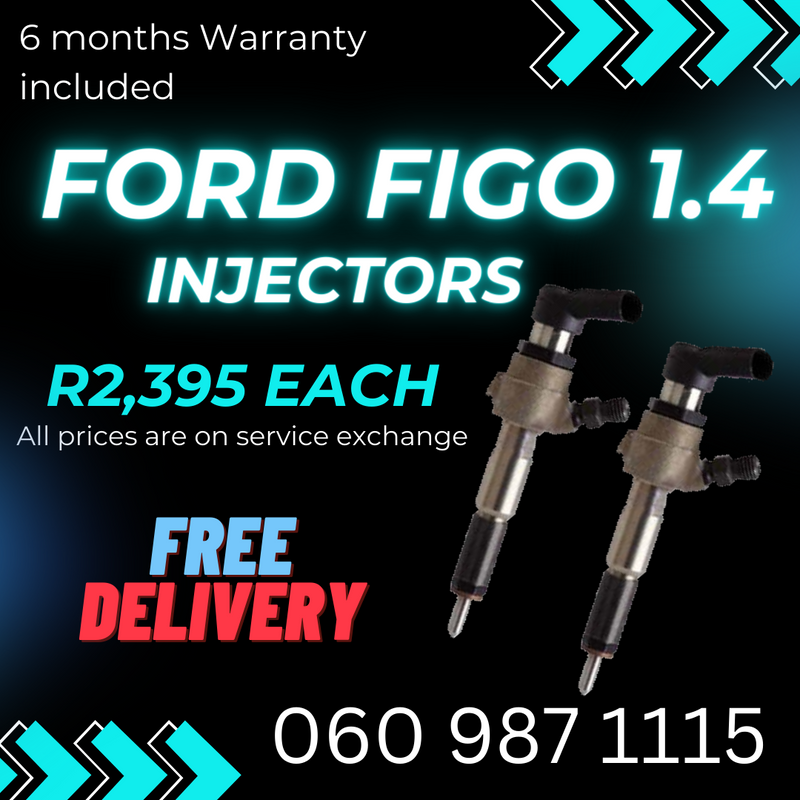 FORD FIGO 1.4 DIESEL INJECTORS FOR SALE WITH WARRANTY