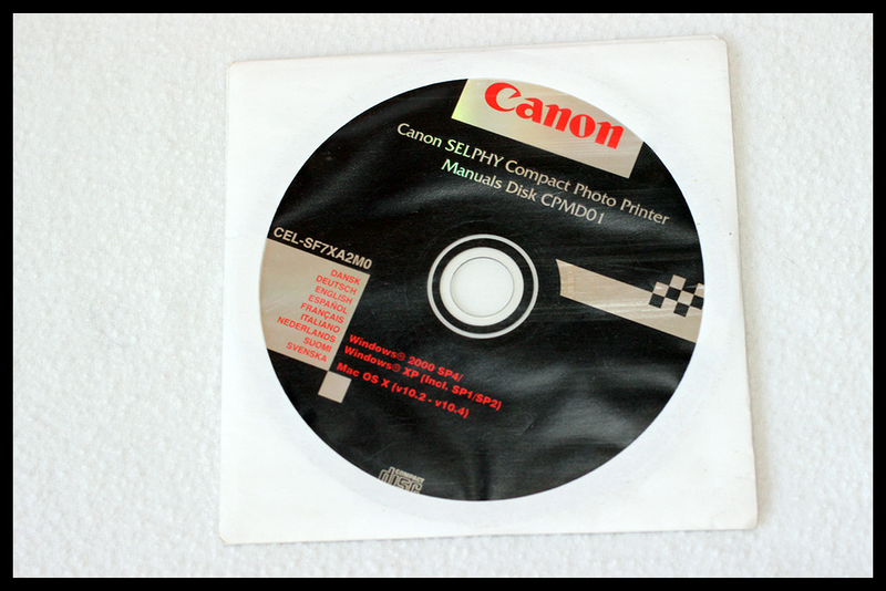 Canon Selphy Compact Photo Printer Software CD
