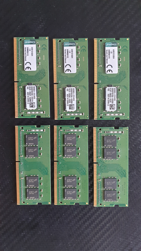 4gb DDR4 laptop ram chips 1.2v x6 available.