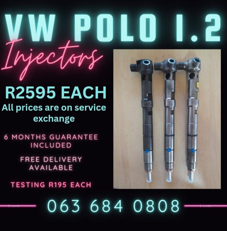 VW POLO BLUE MOTION 1.2 DIESEL INJECTORS FOR SALE WITH WARRANTY