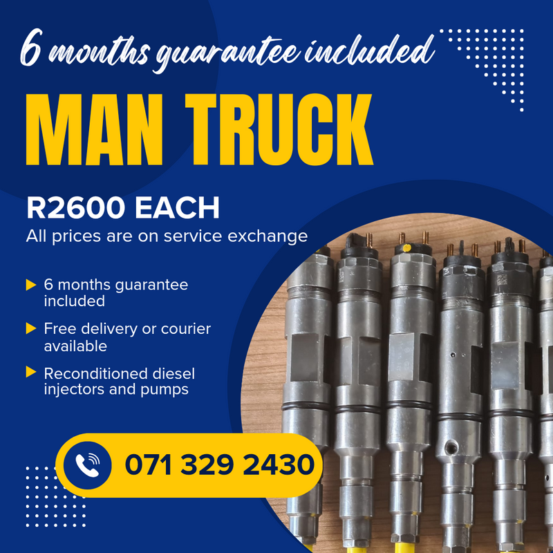 MAN TRUCK DIESEL INJECTORS FOR SALE WITH WARRANTY