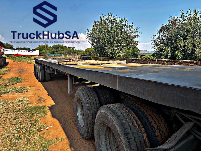 2000 - SA TRUCK BODIES - 13m Tri Axle Flat Deck Trailer for sale - Price Negotiable upon viewing