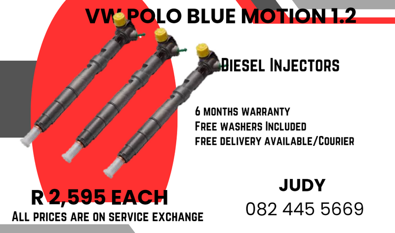 VW Polo Blue Motion 1.2 Diesel Injectors