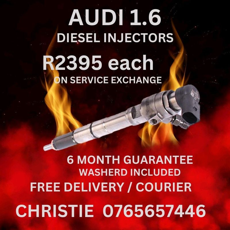 Audi 1.6 Diesel Injectors for sale with 6month Guarantee
