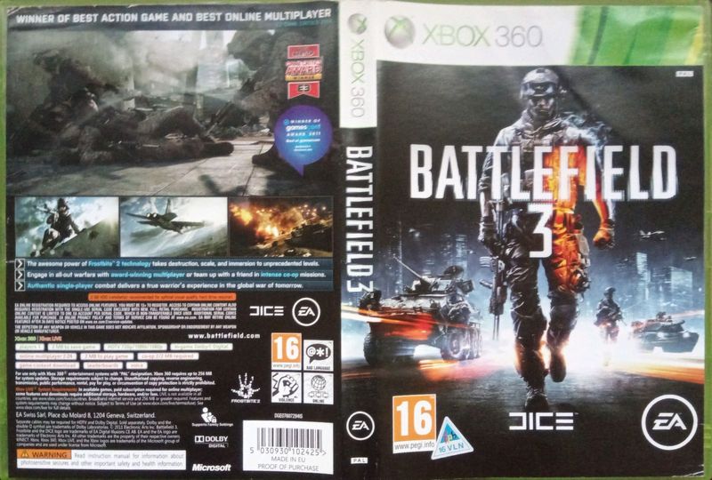Battlefield 3 (Xbox 360) for sale at GAMING4GEEKS.