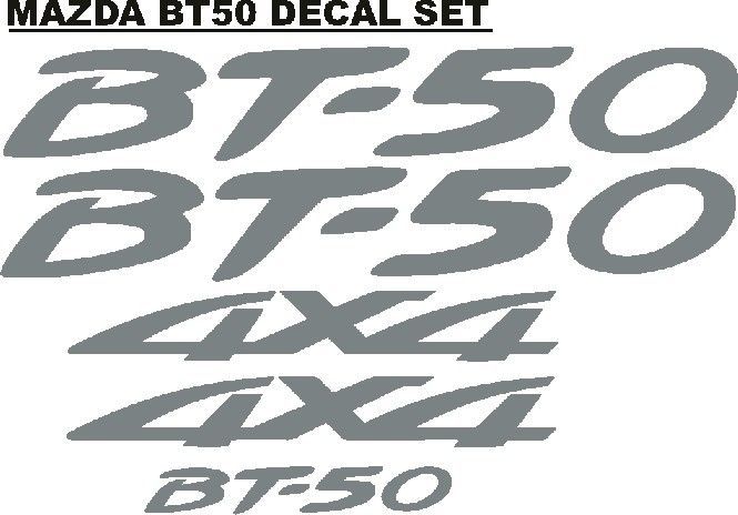 Mazda BT-50 decals stickers / vinyl cut graphics