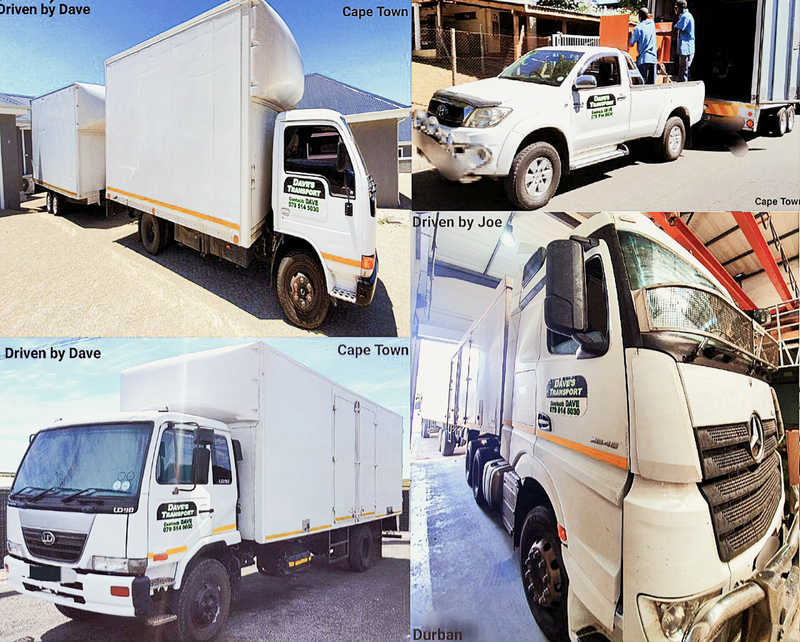 DAVE TRANSPORT. Is a  removals business located in the Helderberg Basin, Somerset West, Cape Town