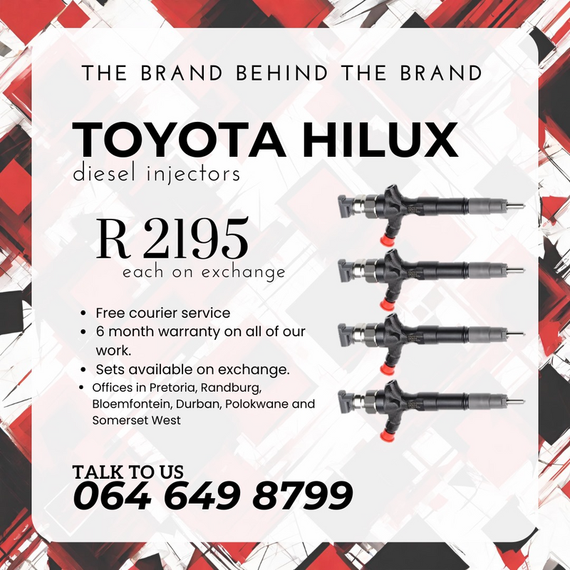Toyota Hilux diesel injectors for sale