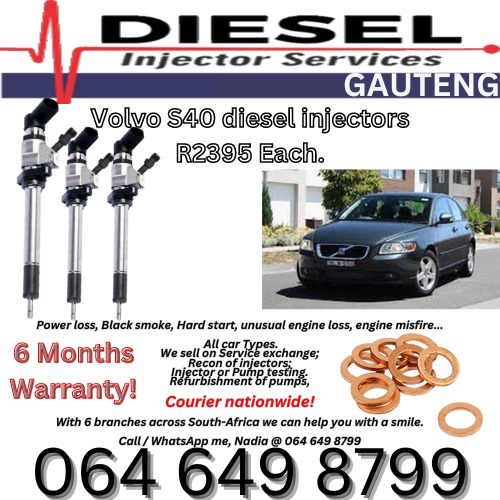 Volvo S40 diesel injectors for sale