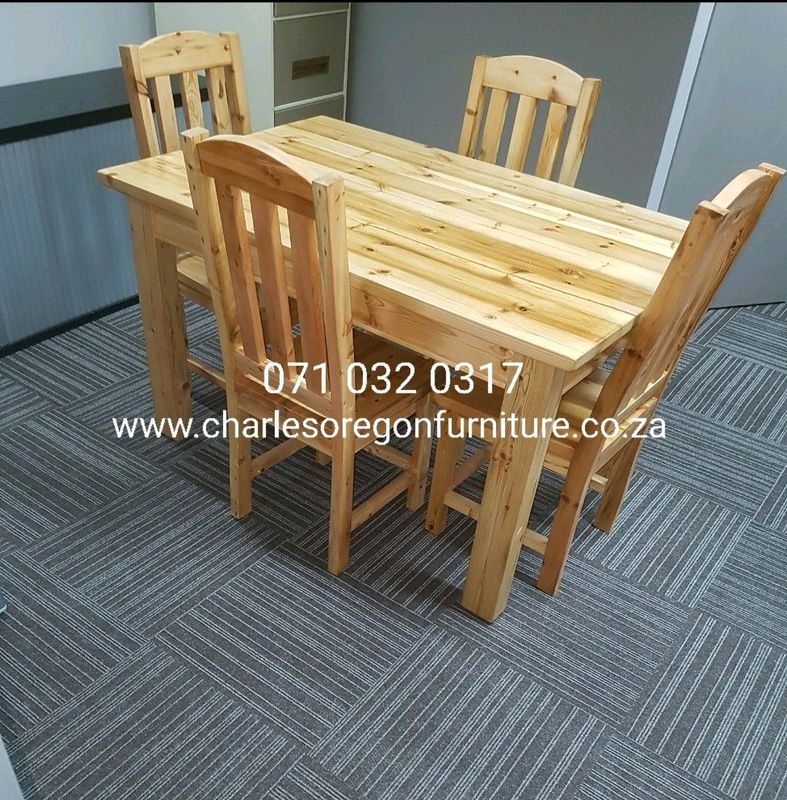 Dining Tables, Chairs and Benches. Made from natural wood.