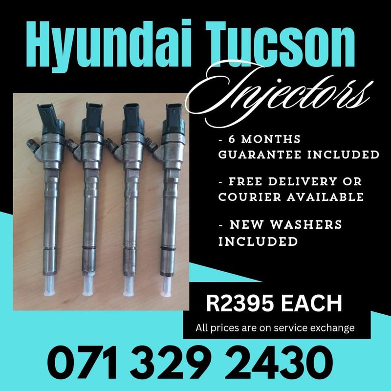 HYUNDAI TUCSON DIESEL INJECTORS FOR SALE WITH WARRANTY ON
