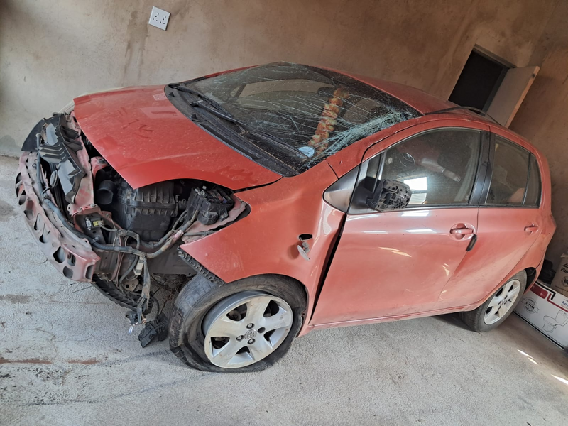 Toyota Yaris 2007 model with 2NZ Engine stripping for spares Code 2