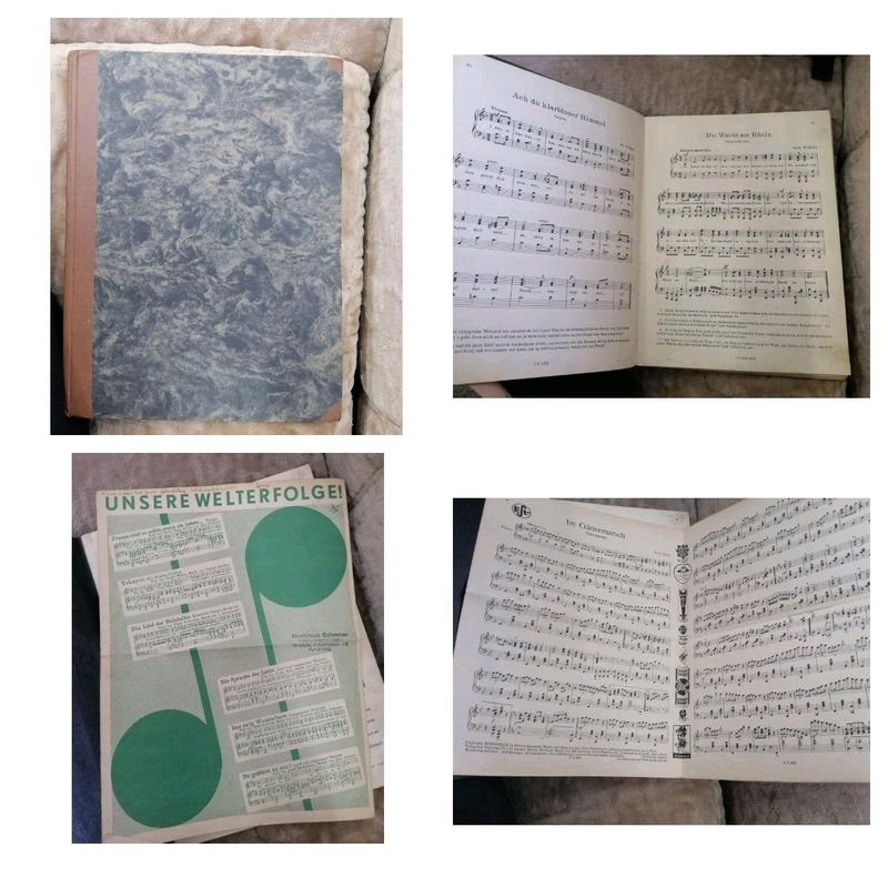 Old 1940 France piano songs book R400