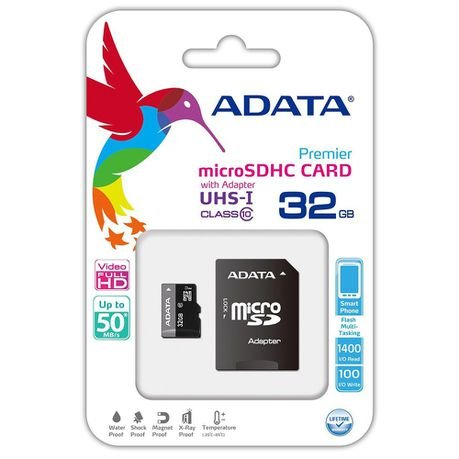 Adata 32GB Micro SDHC C10 (5 Available)