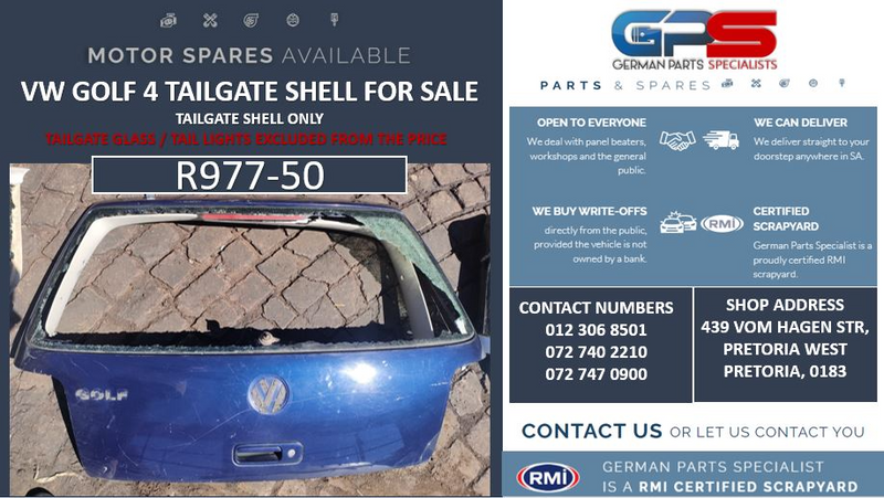 VW Golf 4 Tailgate Shell for sale
