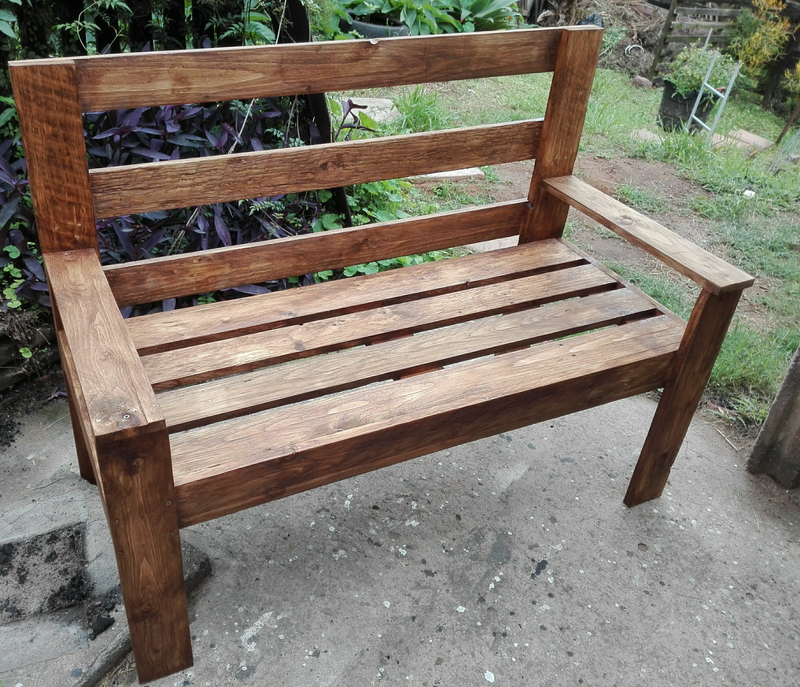 2 Seater rustic benches