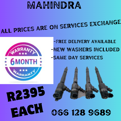MAHINDRA DIESEL INJECTORS FOR SALE ON EXCHANGE OR TO RECON YOUR OWN