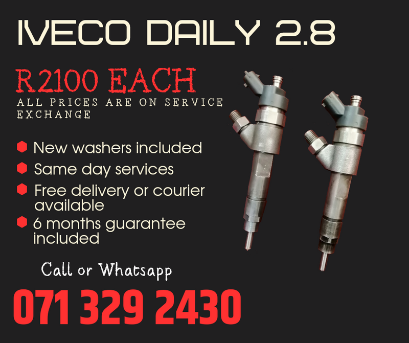 IVECO DAILY 2.8 INJECTORS FOR SALE WITH WARRANTY