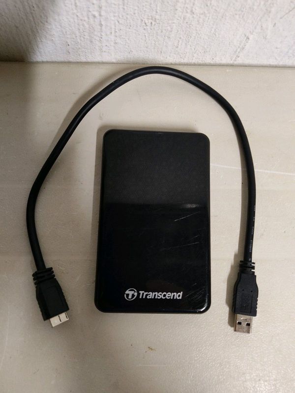 Transcend 1Tb, Usb 3 , External Hard drive with cable