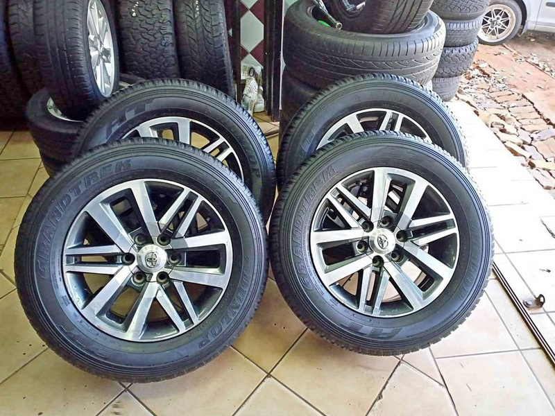 A set of 18inch Toyota Hilux mags and tyres for sale