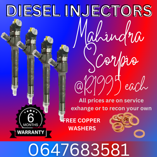 MAHINDRA SCORPIO DIESEL INJECTORS FOR SALE WITH WARRANTY