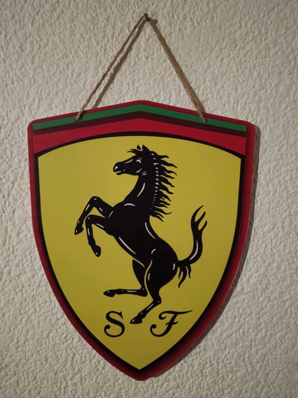 Ferrari metal sign
