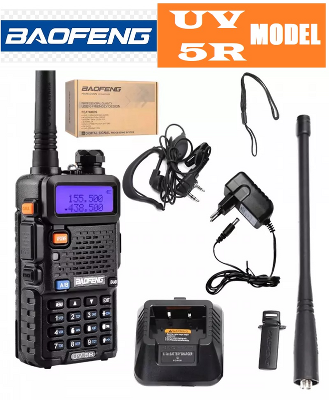Baofeng UV-5R Walkie Talkie VHF UHF Dual Band 8W Handheld Two Way Radio / Transceiver. All Brand New